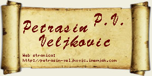 Petrašin Veljković vizit kartica